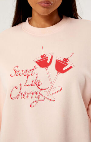 Cherry Cocktail Crew Neck Sweatshirt image number 2
