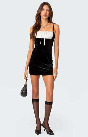 Cristy Velvet Mini Dress image number 2