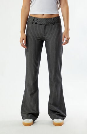 Office Siren Pinstripe Flare Pants image number 2