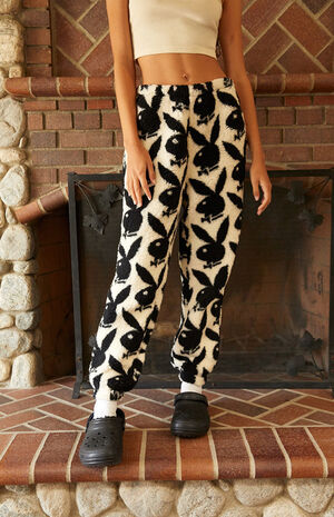 Playboy By Pacsun Printed Sherpa Sweatpants Pacsun