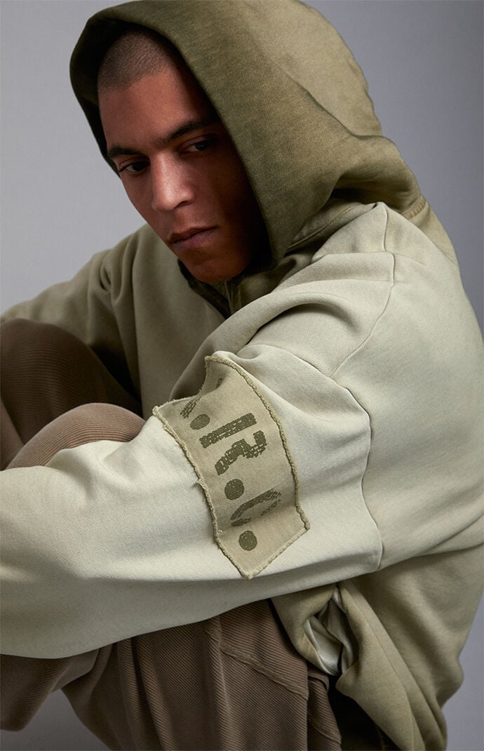 A.R.C. Green Vintage Wash Heavyweight Full Zip Hoodie