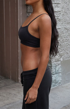 Black Isla Cropped Tank Top image number 3