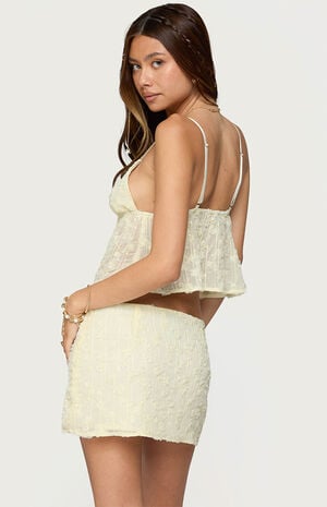 Leora Textured Floral Babydoll Top Leora Textured Floral Babydoll Top image number 3