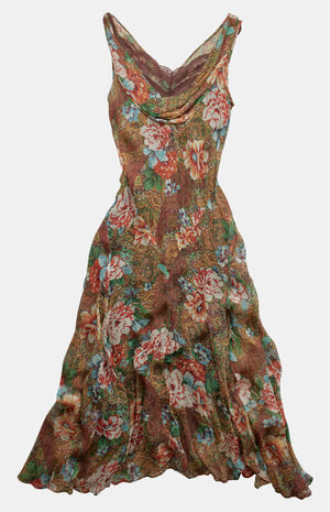 2000s Floral Midi Dress image number 1