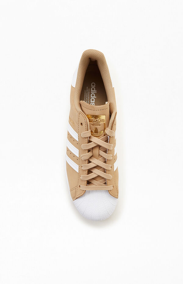adidas Beige Superstar Shoes | Pacsun