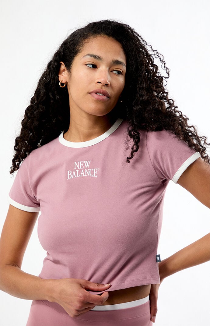 New Balance Linear Heritage Ringer T-Shirt