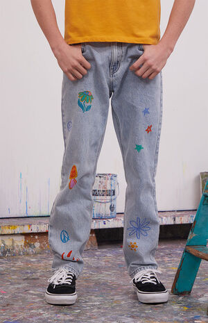 Doodle Straight Leg Jeans image number 2