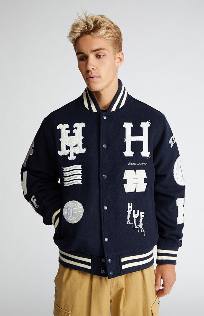 Huf x playboy varsity store jacket