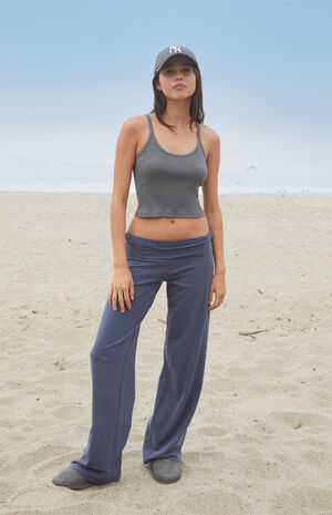 Gray Beyonca Cropped Tank Top image number 4