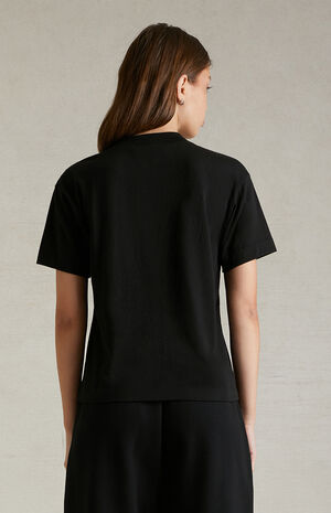 Women's Black T-Shirt image number 4