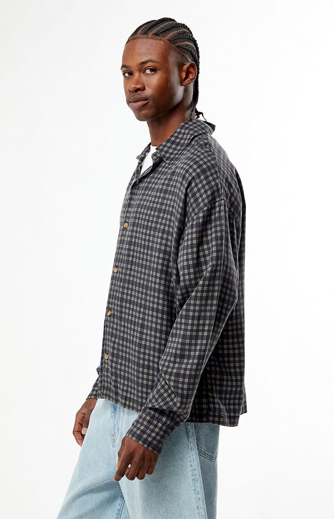 Pacsun East Plaid Long Sleeve Shirt
