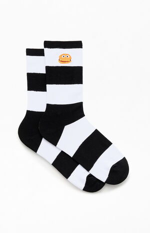 Striped Hamburglar Crew Socks image number 4