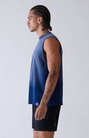 Navy Vintage Wash Form Muscle T-Shirt image number 3