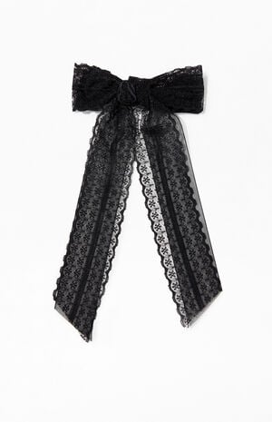 Piper Lace Bow Hair Barrette image number 1