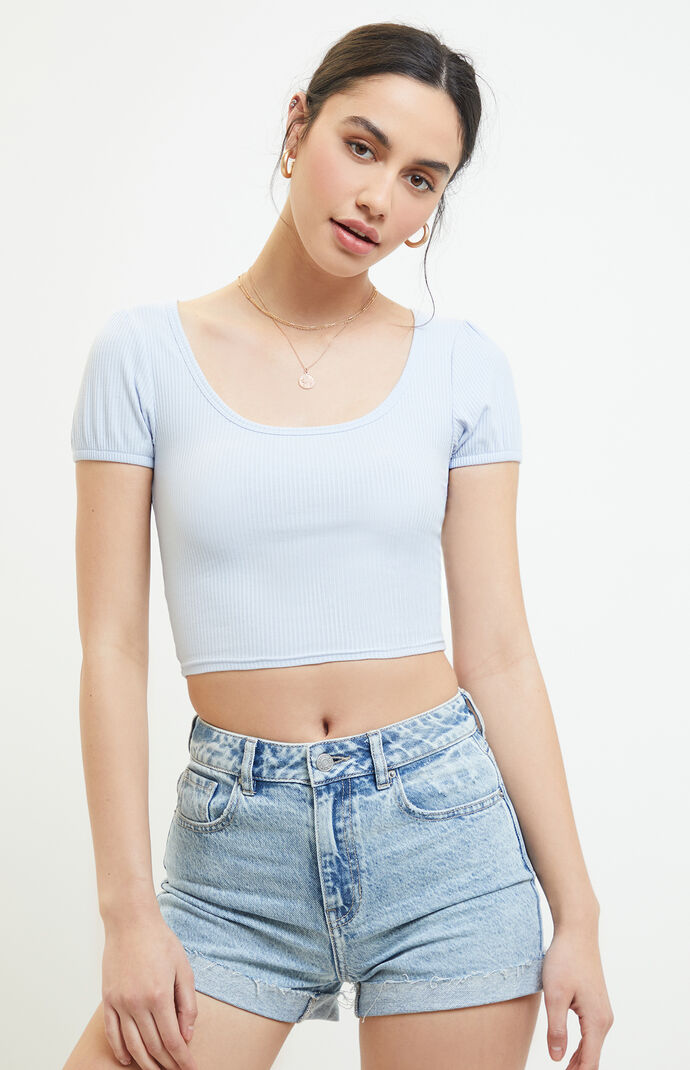Sage Scoop Neck T-Shirt