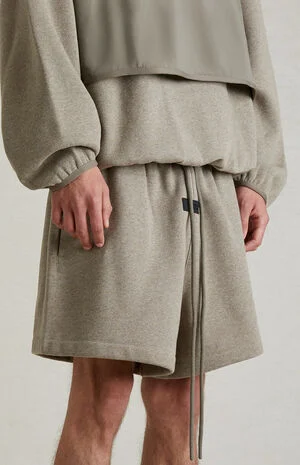 Heather Grey Sweat Shorts image number 5