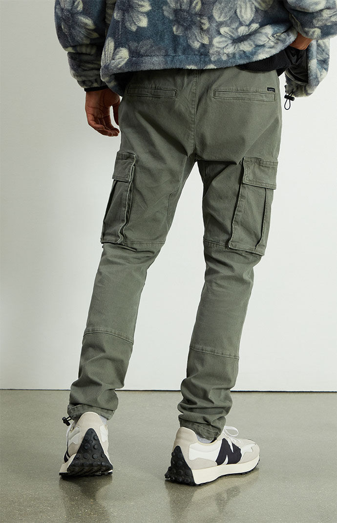 Utility Olive Slim Cargo Pants