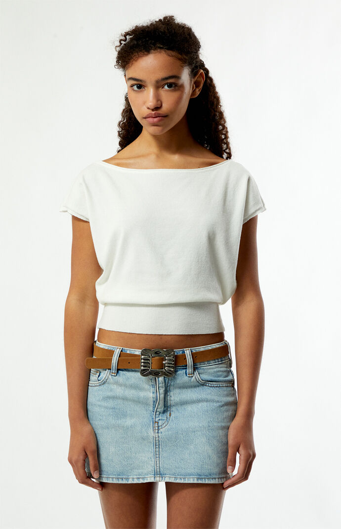 Your Favorite Eva Short Sleeve Sweater T-Shirt