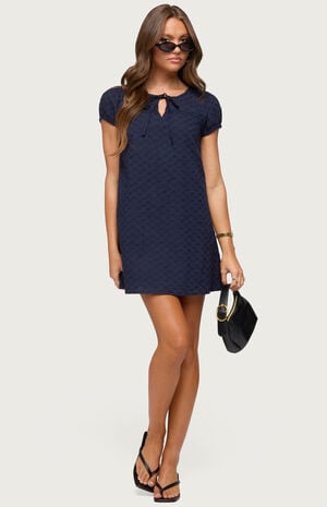 Mariella Lace Eyelet Mini Dress image number 4
