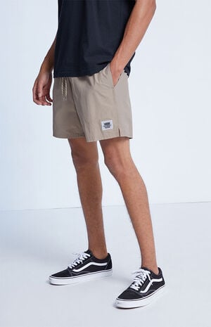 Khaki Primary Volley Shorts image number 3