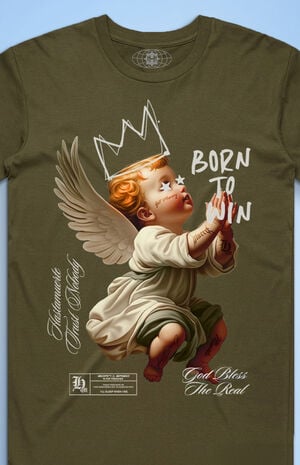 Born To Win Angel Crown T-Shirt image number 2