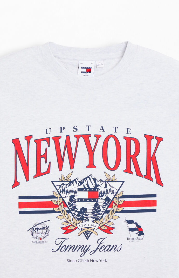 Tommy Hilfiger Men s Oversized Fit TJ Vintage T Shirt Grey M