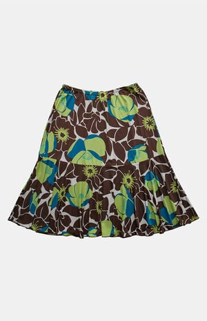 Brown 2000s Y2K Midi Skirt image number 1