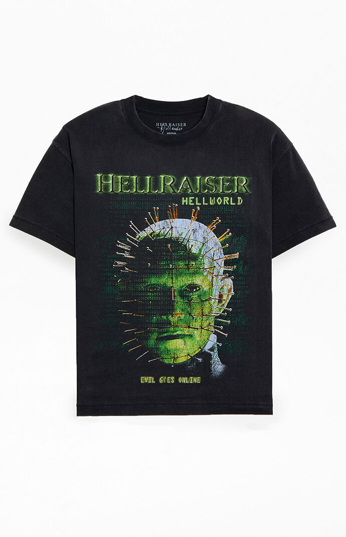 90s World Industries HELLRAISERS Tシャツ 90's Hellraiser Movie Vintage T-shirt Size : L ( 21.5x30.5