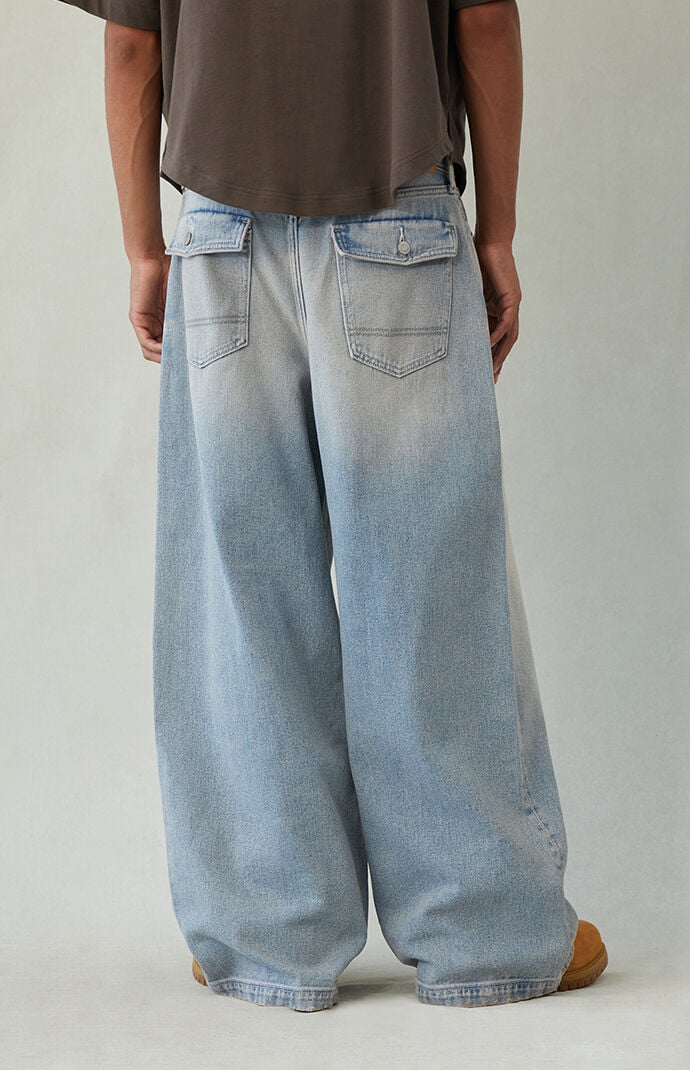 Pacsun Ryder Ultra Baggy Jeans Light Blue Tint | PacSun