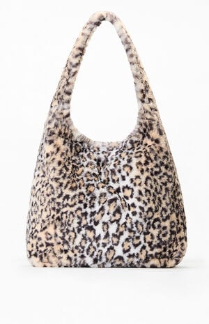 Leopard Faux Fur Shoulder Bag image number 1