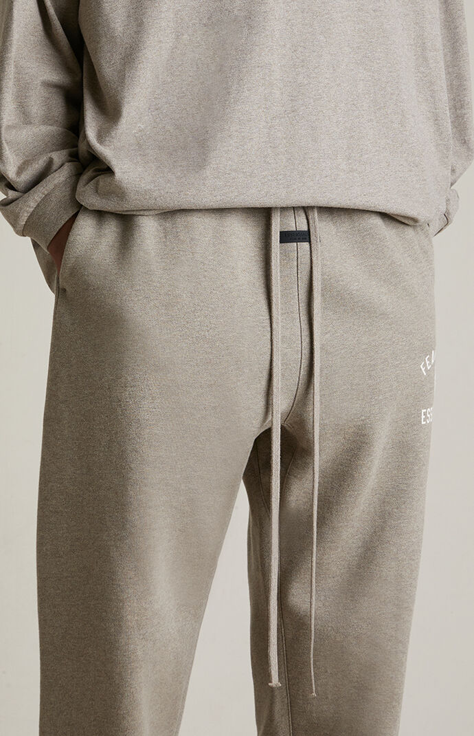 Fear of God ESSENTIALS Heather Grey University Fleece Sweatpants