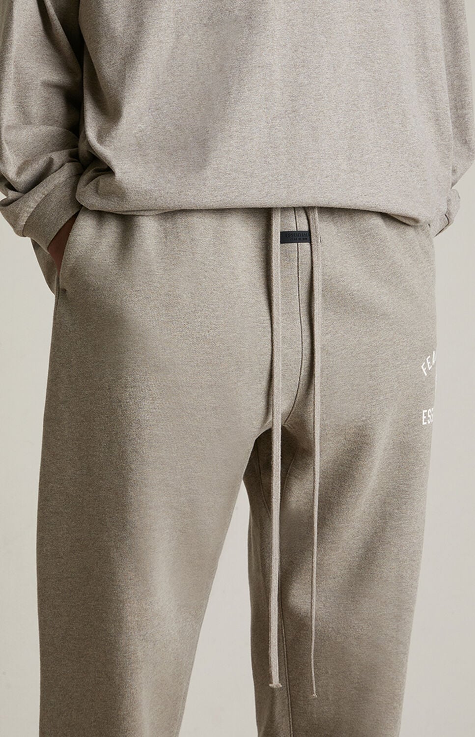 Fear of God ESSENTIALS Heather Grey University Fleece Sweatpants thumbnail 5