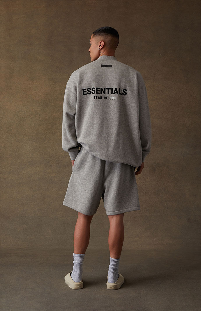 Essentials oatmeal crew neck sweatshirt outlet