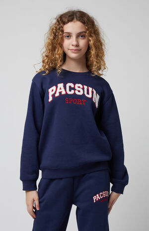 Chenille Logo Crew Neck Sweatshirt image number 1