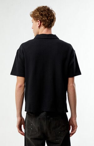 Leone Solid Textured Camp Shirt image number 4