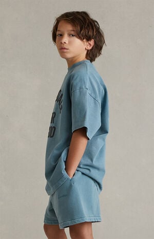 Kids Faded Coastal Signature Classic Sweat Shorts image number 4