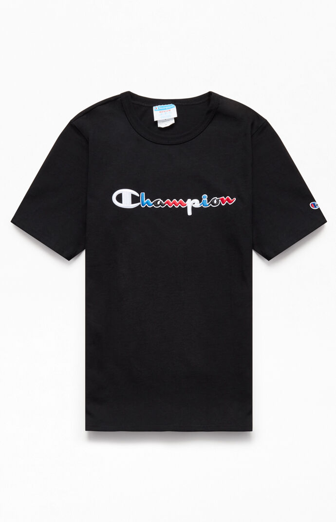 Champion Multicolor Script T-Shirt | PacSun