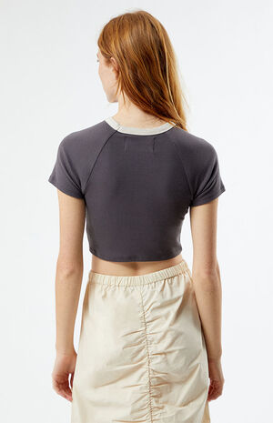 By PacSun King Of Beers Cropped T-Shirt image number 4