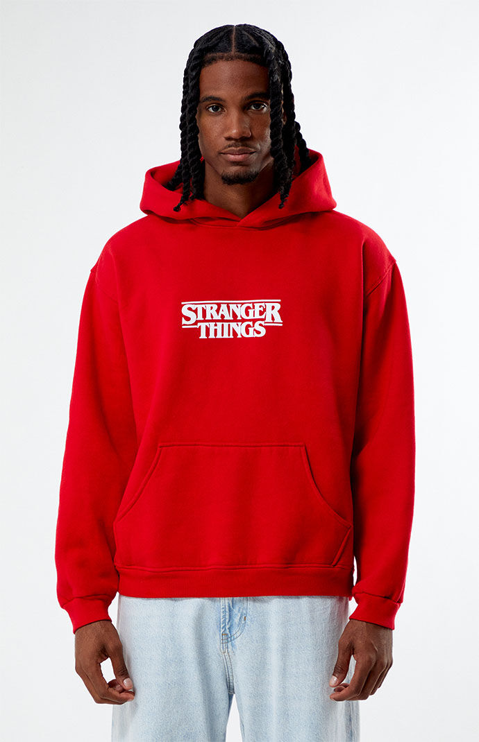 Red stranger things hotsell hoodie