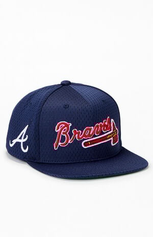 Atlanta Braves Meshed Up Snapback Hat image number 1