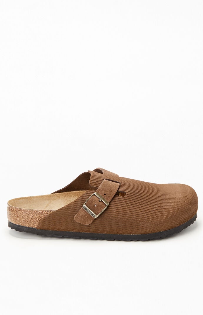 Birkenstock Boston Corduroy Clogs Dark Tea | Pacsun