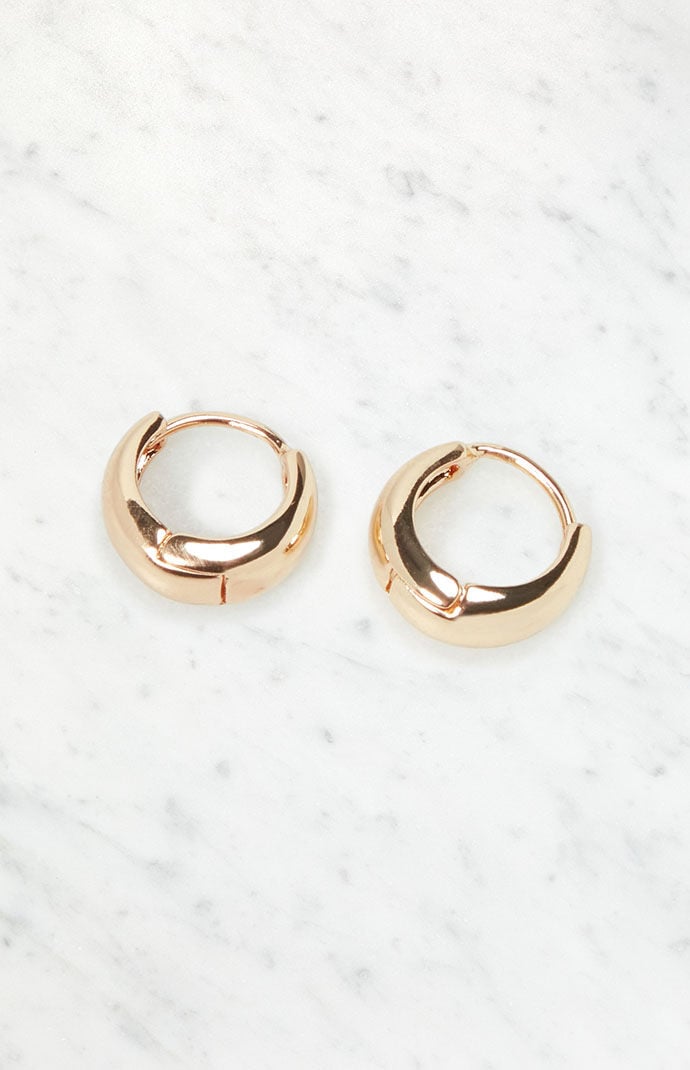 John Galt Dome Hoop Earrings