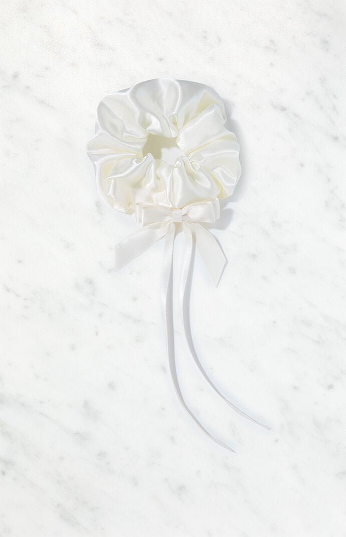 Pacsun Satin Bow Hair Scrunchie