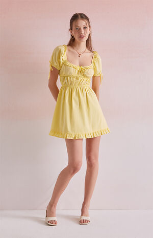 Ruby Ruffle Bow Mini Dress image number 5