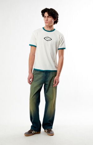 Lonely Embroidered Ringer T-Shirt image number 5