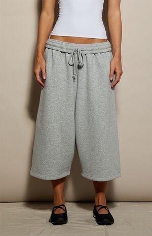 Ultra Soft Fleece Cropped Sweat Shorts image number 2