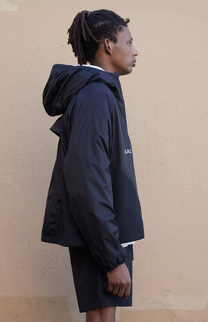 Active Black Performance Hooded Jacket image number 5
