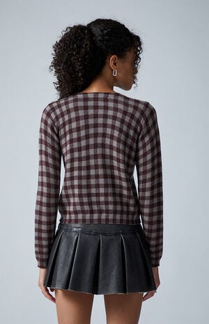 Argyle Marley Button Down Cardigan image number 4