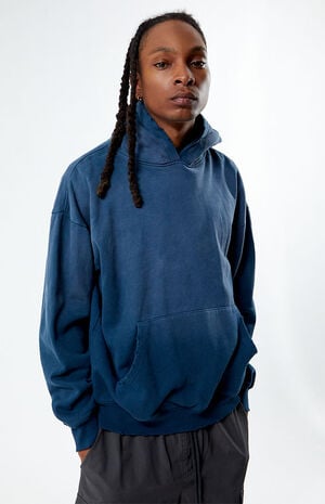 Navy Sprayed Hoodie image number 1