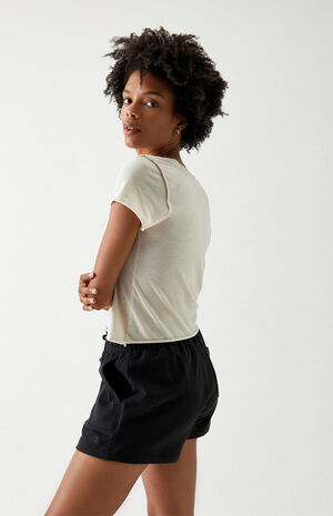 High Waisted Camp Sweat Shorts High Waisted Camp Sweat Shorts image number null